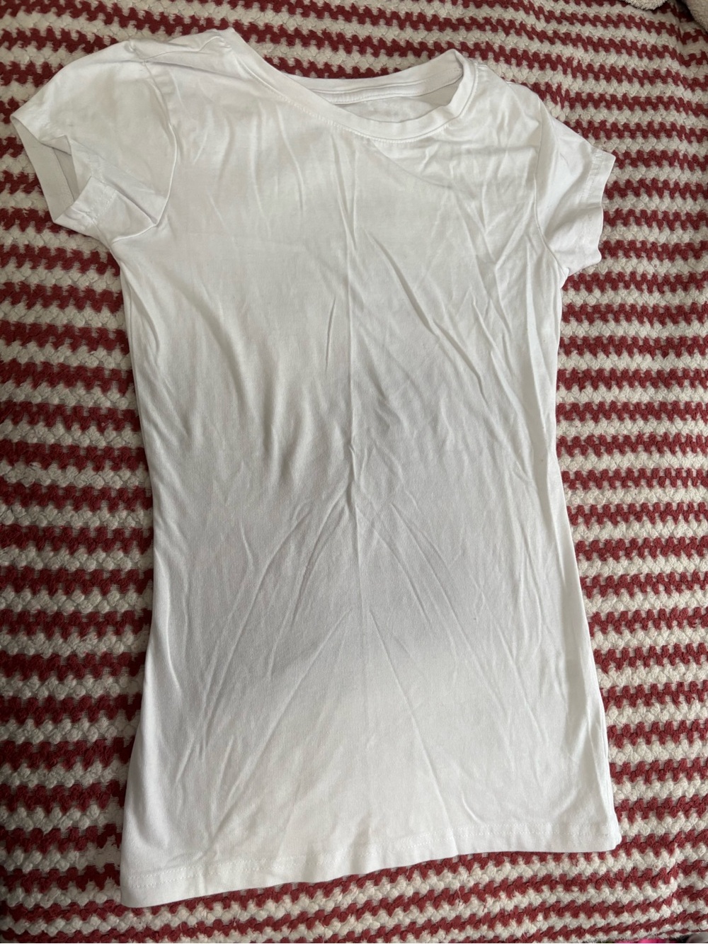 Women's White Short-Sleeve Crewneck Tee